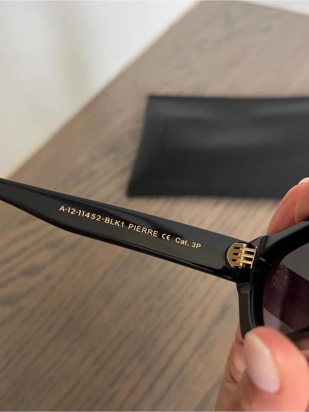 Anine Bing Pierre Sunglasses in Black New